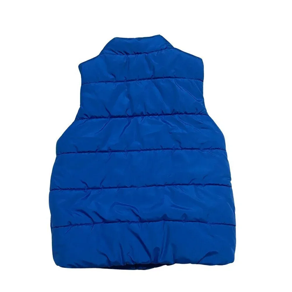 Puma Boy's Blue Puffer Vest - Size XS 5/6 - Like New!